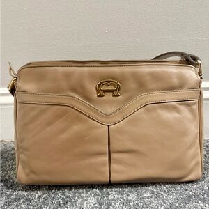 Etienne Aigner Shoulder/Crossbody Bag with Gold Accent